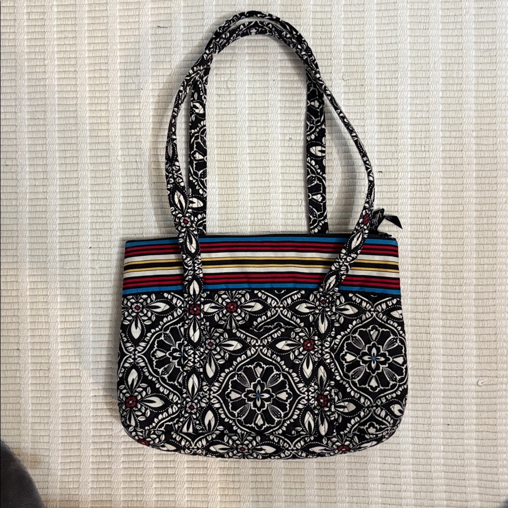 Vera Bradley Black and White Floral Tote